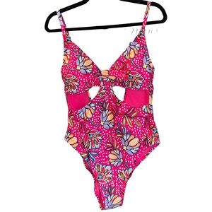 Tabitha Brown Women's Floral Print Front- NWOT- Large